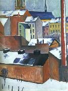 August Macke St Mary im Schnee oil painting reproduction